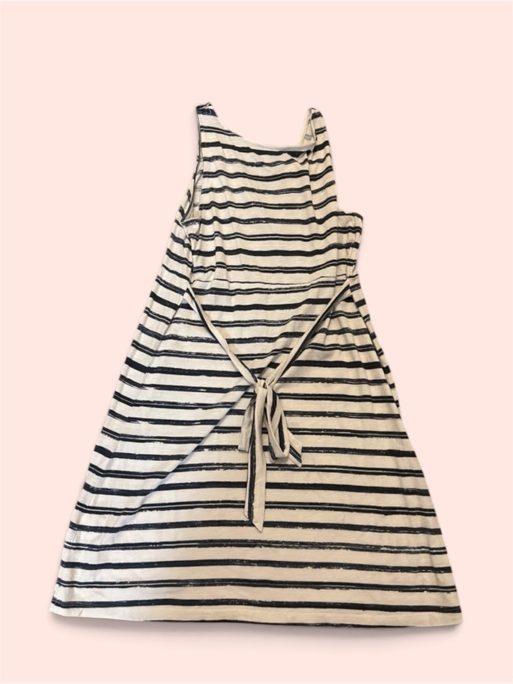 Sonoma Black & White Striped Sleeveless Midi Dress - Picture 2 of 4